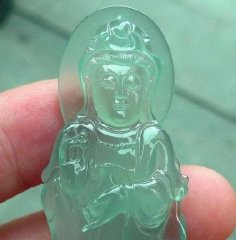 观音翡翠玉雕欣赏